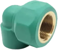 Q-Therm Coude taraudé laiton