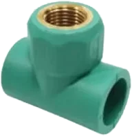 Q-Therm Té taraudé laiton