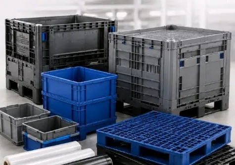 Palox, bacs, palettes plastique et films d'emballage industriel